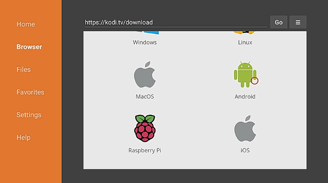 Scarica Kodi su Fire Stick