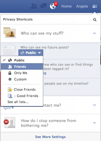 Privacy dei post di Facebook