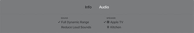 Audio e didascalie di Apple TV
