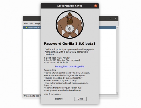 Password Gorilla password manager su Ubuntu Linux