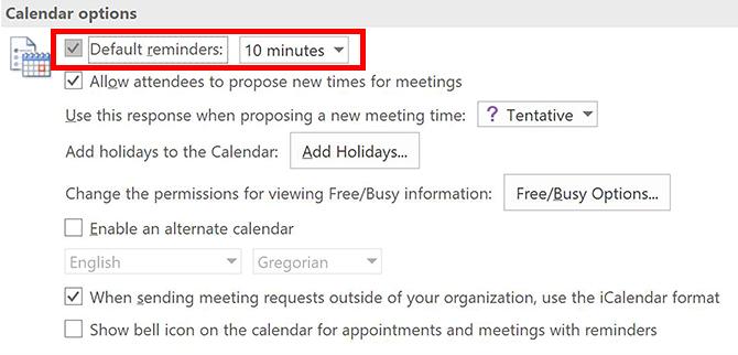 Come disattivare i fastidiosi promemoria del calendario di Outlook Promemoria del calendario di Outlook