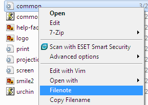 Migliora il menu contestuale di Windows Explorer con filenote Shell Tools