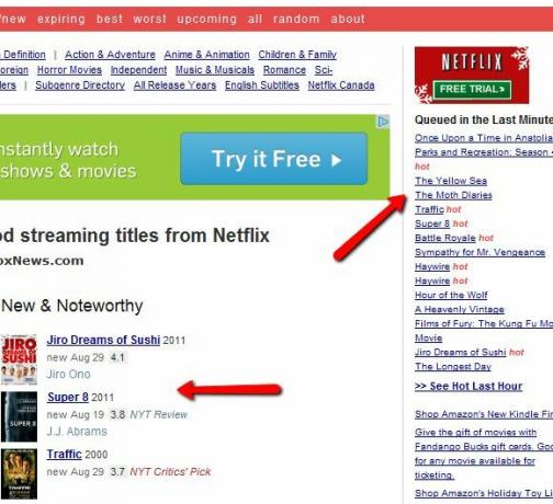 strumento di ricerca di filmati netflix