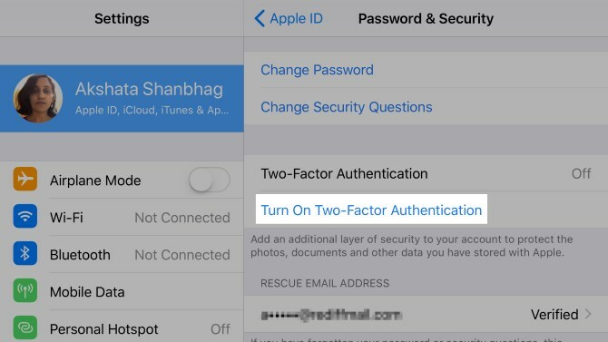 Apple ID-Two-Factor-autenticazione-iOS