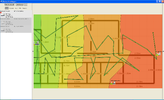 Misura la potenza del segnale Wi-Fi a casa tua con HeatMapper myfloorplan2