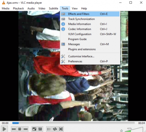 Come ruotare i file video sul tuo Mac e PC filtri effetti vlc 554x500