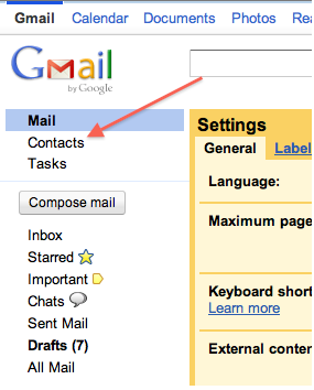 importa contatti Facebook su Gmail