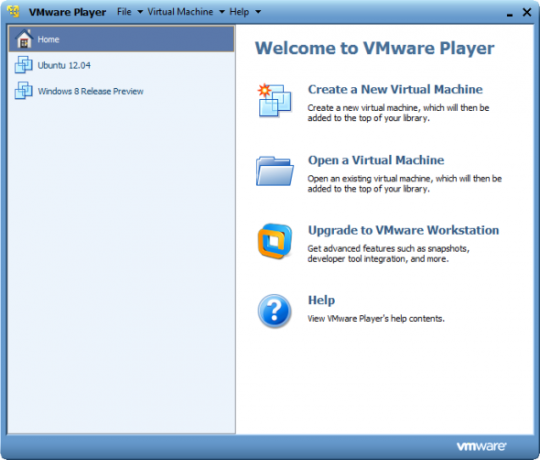 VMWare Player su Windows