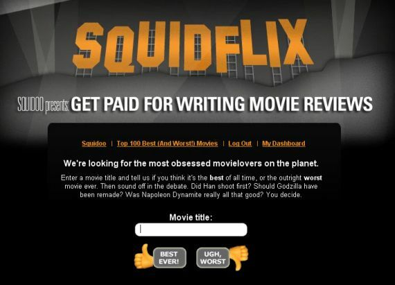 Come scrivere una recensione di un film online e guadagnare denaro facendolo squidflix