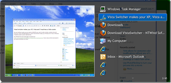 switcher di windows vista