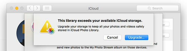 È finalmente giunto il momento di acquistare più spazio di archiviazione iCloud? Photolibrary