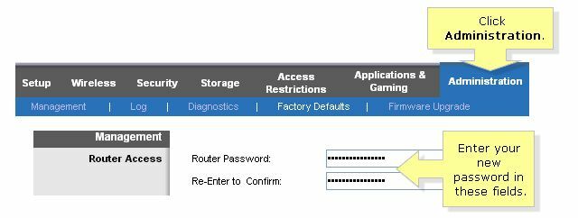 Impostazioni del router Linksys