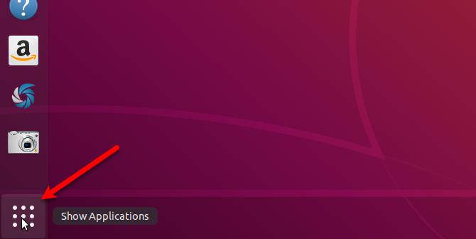 Fare clic su Mostra applicazione in Ubuntu