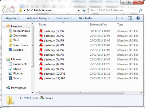 Esplora file rinominare batch di Windows completato