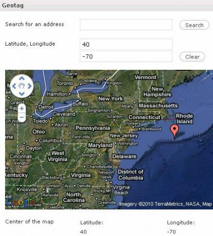 Geotag del tuo sito web o aggiornamenti del blog con GeoRSS e MapQuest geo2