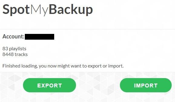 Come eseguire il backup di una playlist Spotify spotmybackup