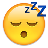 emoticon emoji zzz dormiente addormentato