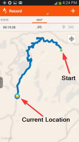 3 Strava - Traccia e analizza - Registra attività - Mappa