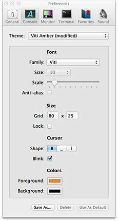 Cathode & Blinky: sexy ricambi vintage per console Terminal & TextEdit [Mac OS X]