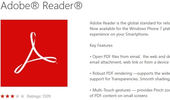 Windows Phone Marketplace: trova e scarica app per il tuo Windows Phone Adobe