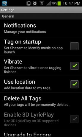 app shazam per Android