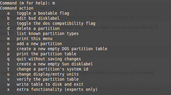 fdisk-comandi muo-linux-