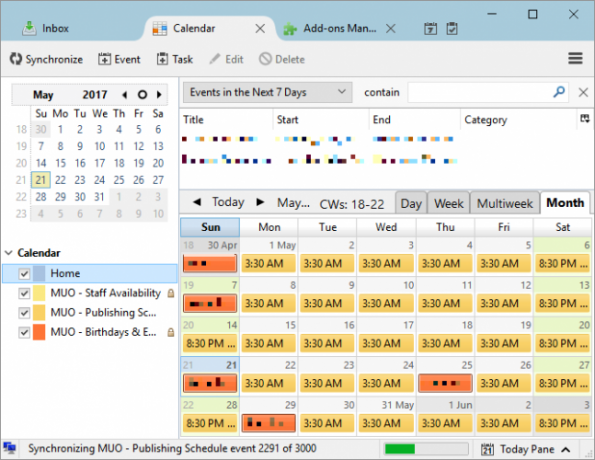 Come integrare Google Calendar in Thunderbird Thunderbird Lightning Calendar Events 647x500