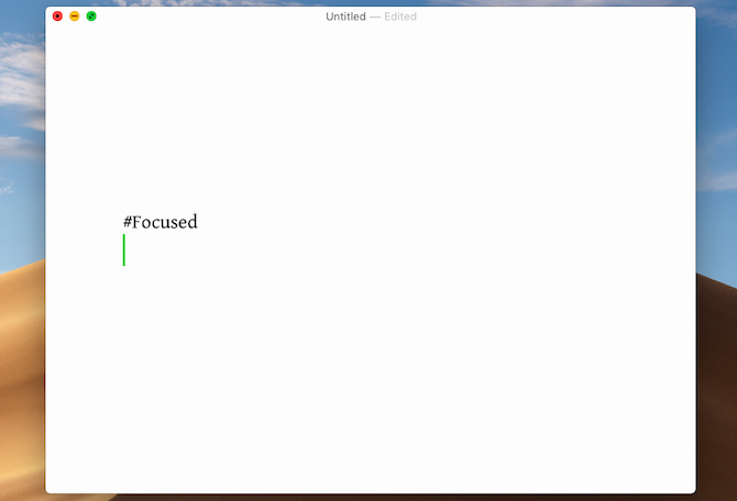 Focused, un'app di scrittura senza distrazioni per Mac