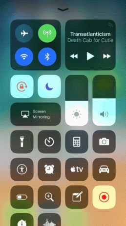 Collegamento AirPlay per Control Center iOS 11