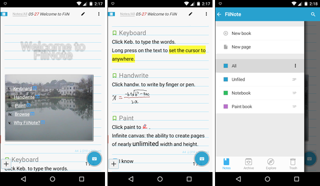 Android-note-app-fiinote