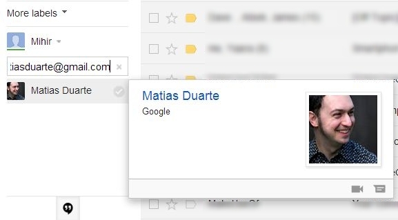 Come trovare il vero indirizzo email di qualcuno con Gmail Trova l'indirizzo email reale di Gmail Google Hangouts