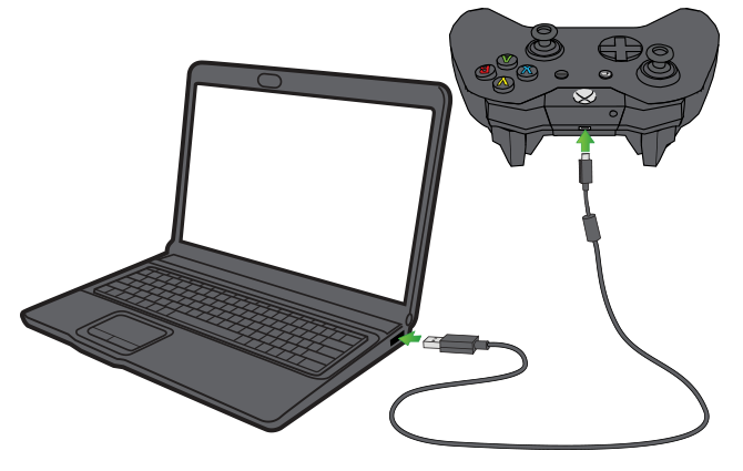 Connetti il ​​controller Xbox One al PC via cavo