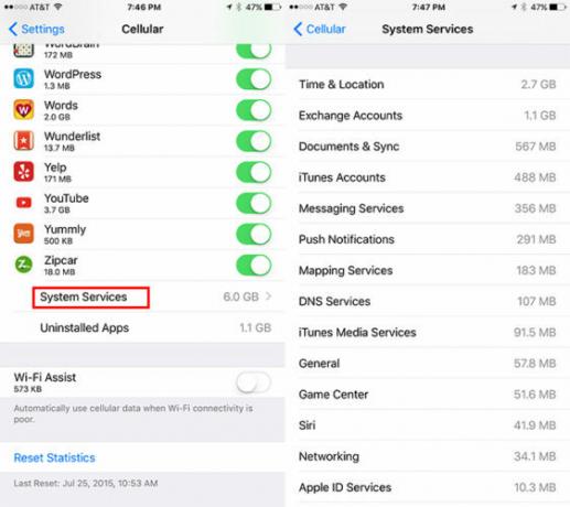 Come tenere traccia dell'utilizzo dei dati per le singole app iOS CellDataiOS2 562x500