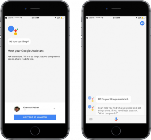 assistente di google installazione di iphone