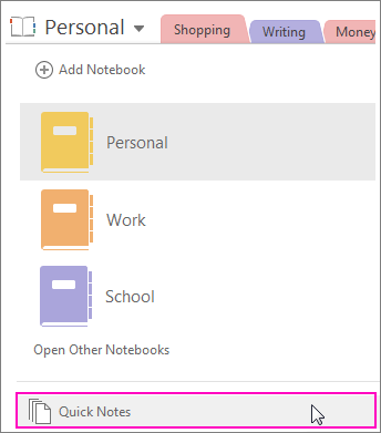 Microsoft OneNote - Tutti archiviati