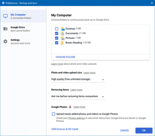 Come eseguire il backup del computer Windows sull'unità google di backup cloud cloud di Windows