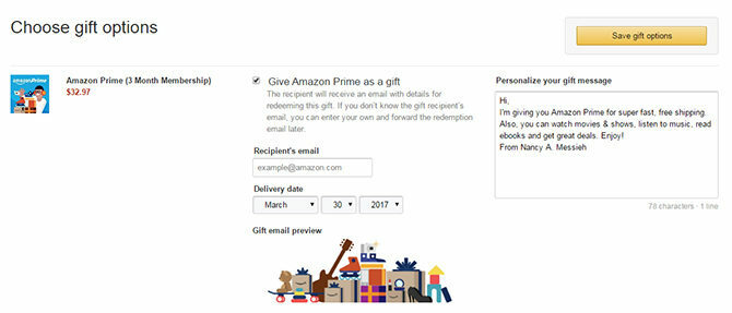 Come regalare Amazon Prime ad amici e parenti (e perché dovresti) AmazonPrimeGift 670x287