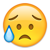 piangere emoticon emoji deluso