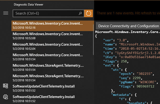 Visualizzatore diagnostico di Windows 10