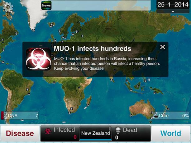 Scegli una malattia e spazzare via l'umanità in Plague Inc. infettando