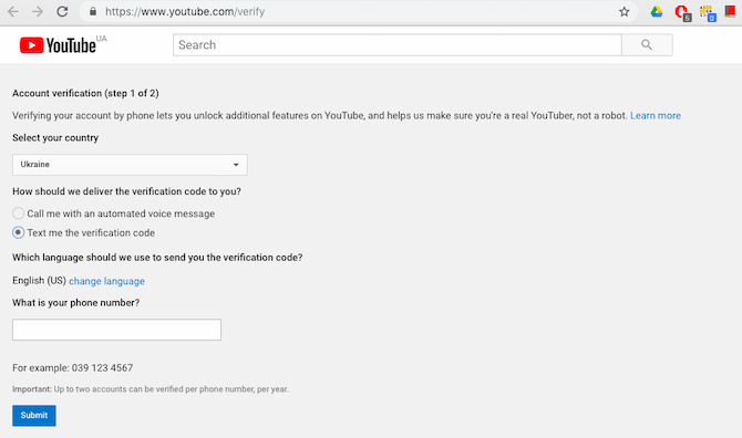 Come verificare il tuo canale YouTube