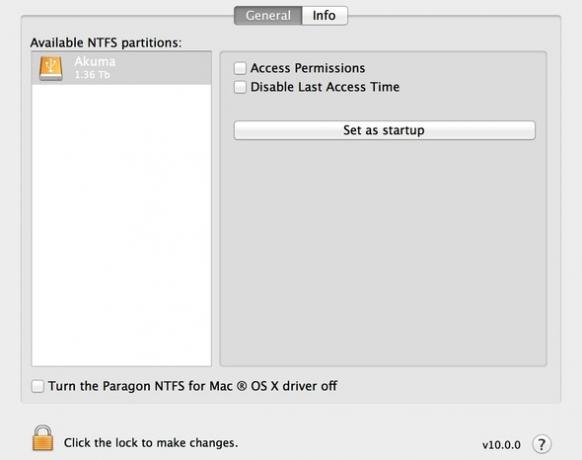 Paragon NTFS Per Mac OS X Rivedi le preferenze del paragon2 xn