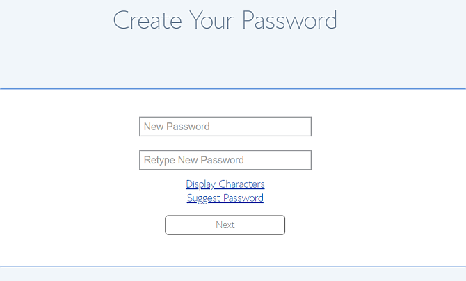 imposta la password di bluehost