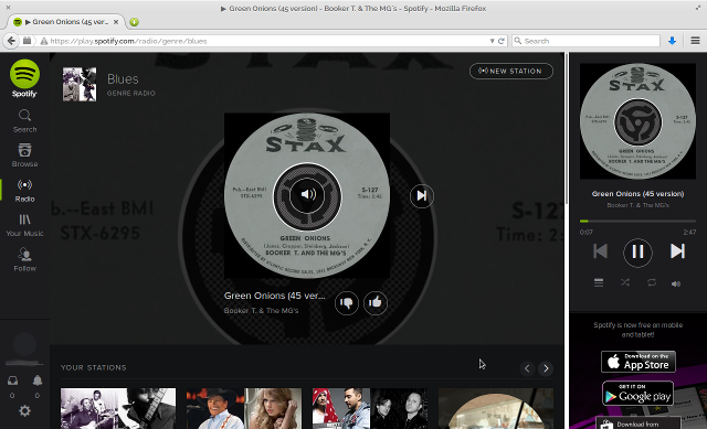 browser internet-radio-Spotify