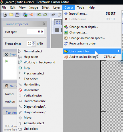Aggiungi cursori davvero fantastici a Windows con CursorFX e RealWorld Cursor Editor 131