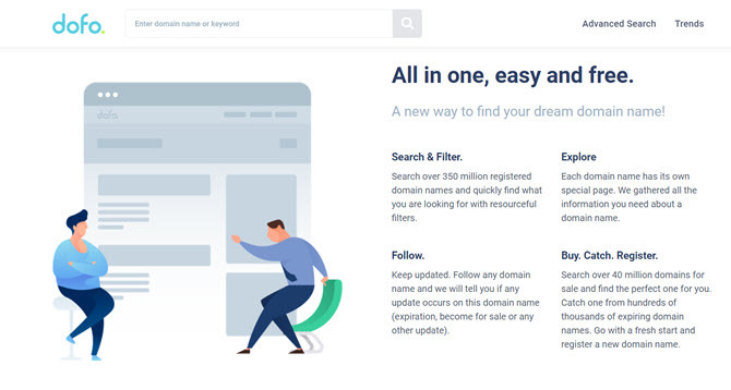 Trova il nome di dominio dei tuoi sogni con Dofo