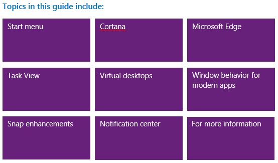 Guida ufficiale di Windows 10