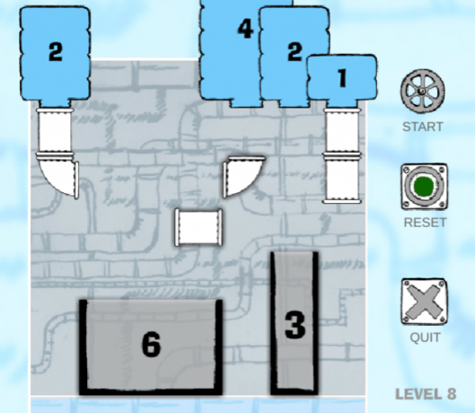 gioco di puzzle di misura liquida