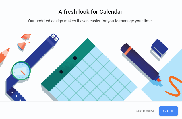 prompt nuove personalizzazioni calendario di google