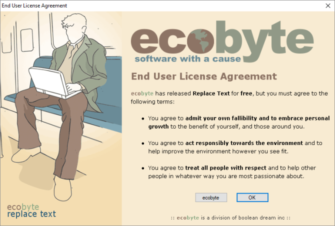 Come trovare e sostituire le parole in più file ecobyte EULA 670x452